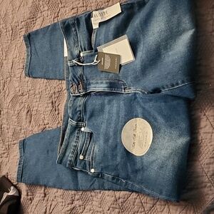 TAHARI CHARLOTTE SETA-SILK JEANS